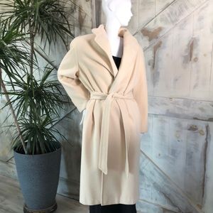Vintage Zandra Rhodes belted wool blend coat